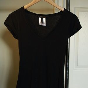 BCBG Knitted Black Tee